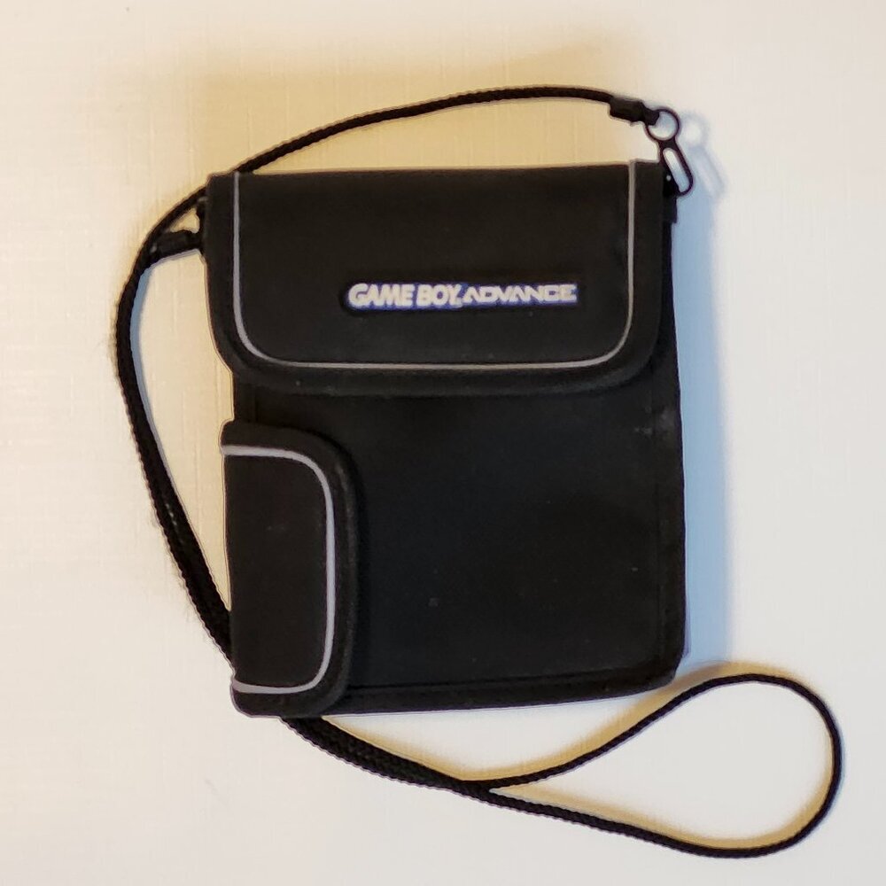 Official Nintendo Game Boy Advance Travel Bag (Gray Stripe) Used